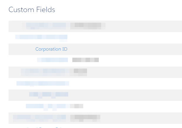 Null custom field value